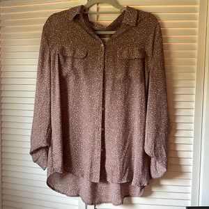 Loft light weight button down blouse